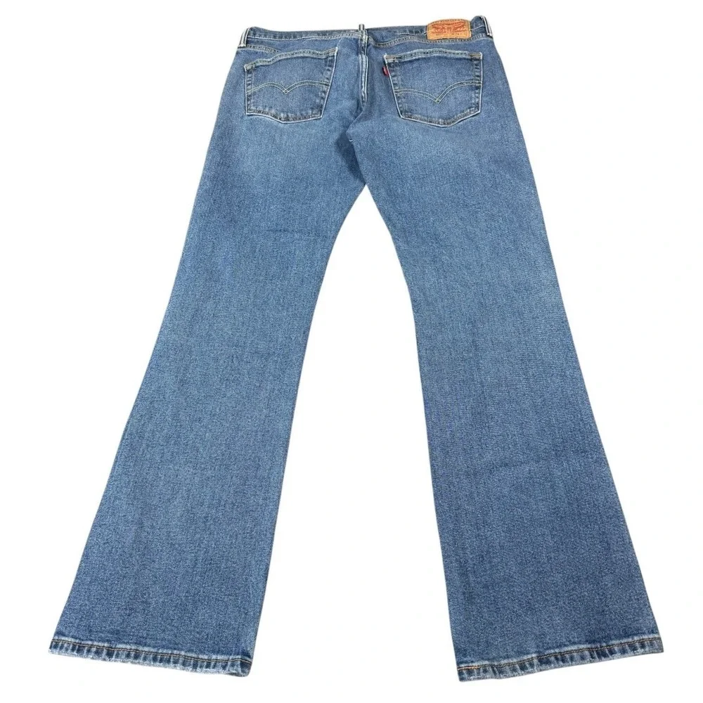 Levi's 527 Bootcut Jeans Mens 34x32 Blue Medium Wash Denim Western Cowboy